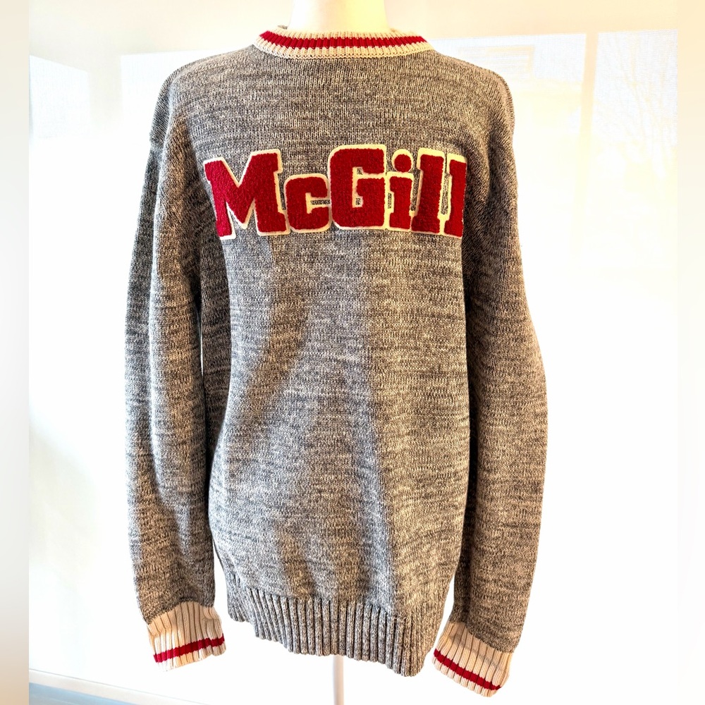 Men's Gray McGill Crewneck Sweater (Unisex)
